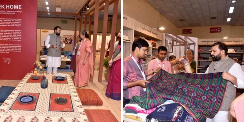 KVIC Chairman Inaugurated Khadi India Pavilion at Bharat Tex 2026 in New Delhi